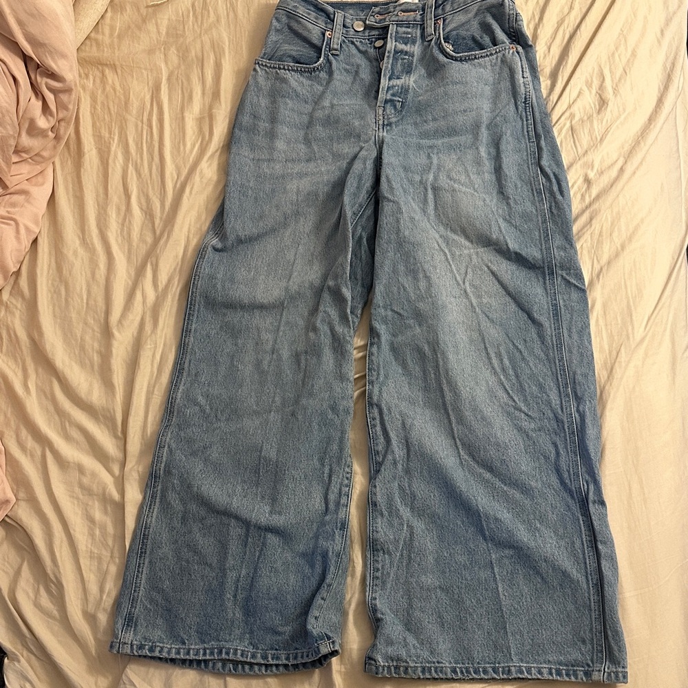 OAK + FORT Denim Wide-Leg Jeans